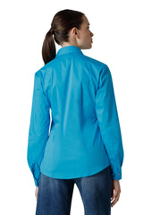 CAMICIA MANICA LUNGA COLLO PUNTA CHIUSO PINCES DIETRO