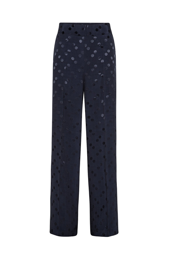 PANTALONE PALAZZO TASCHE FRANCESI ZIP FIANCO