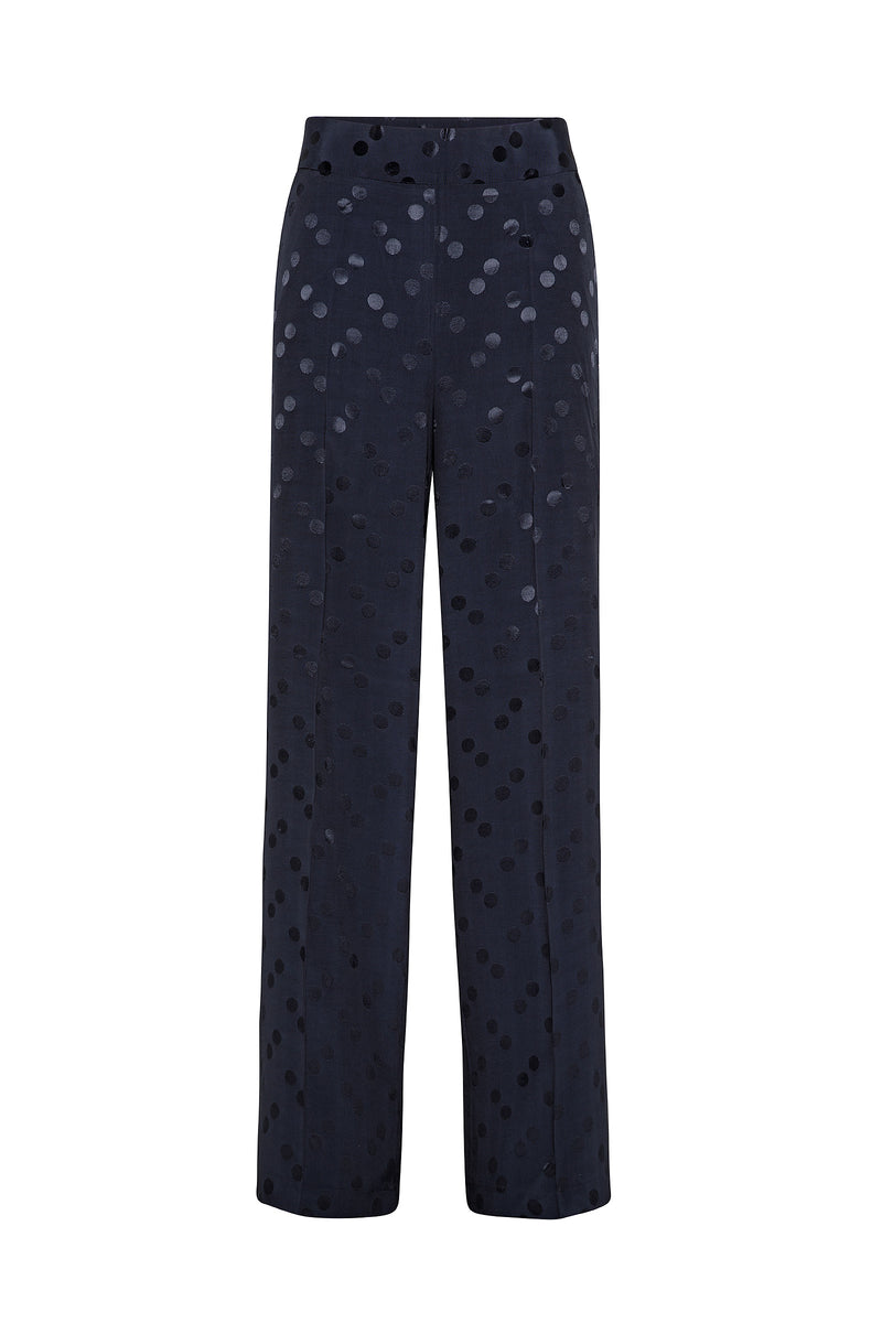 PANTALONE PALAZZO TASCHE FRANCESI ZIP FIANCO
