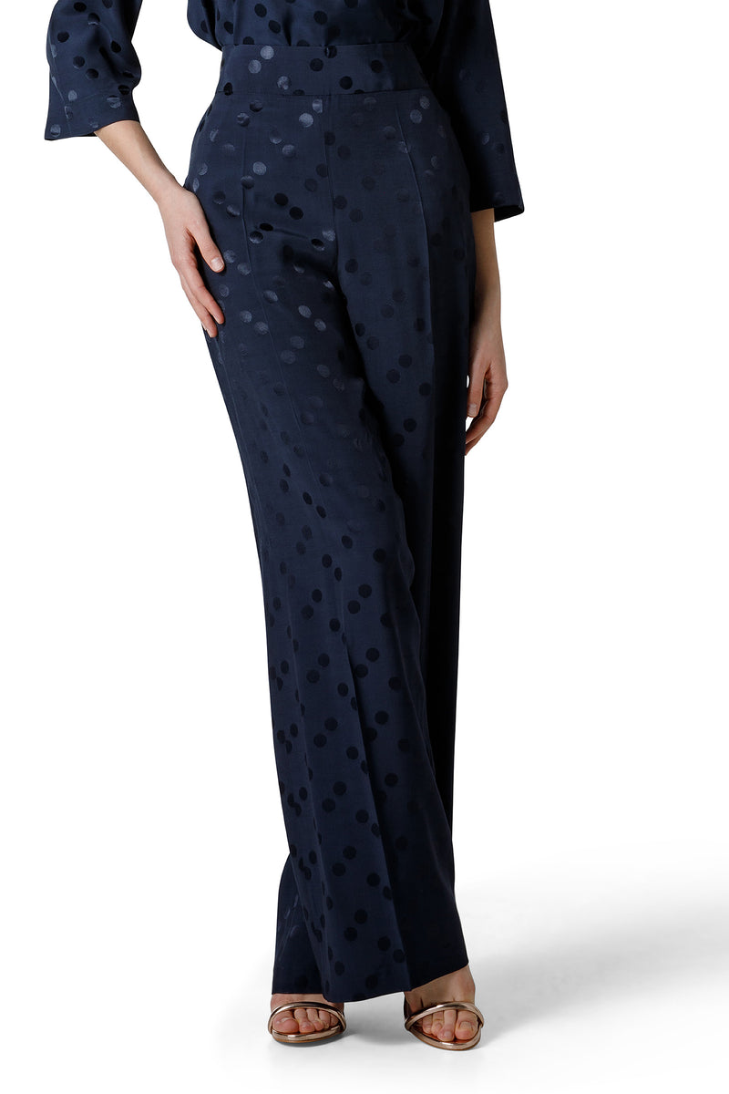 PANTALONE PALAZZO TASCHE FRANCESI ZIP FIANCO
