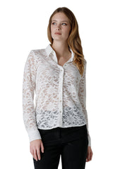 CAMICIA IN  PIZZO STRETCH