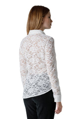 CAMICIA IN  PIZZO STRETCH