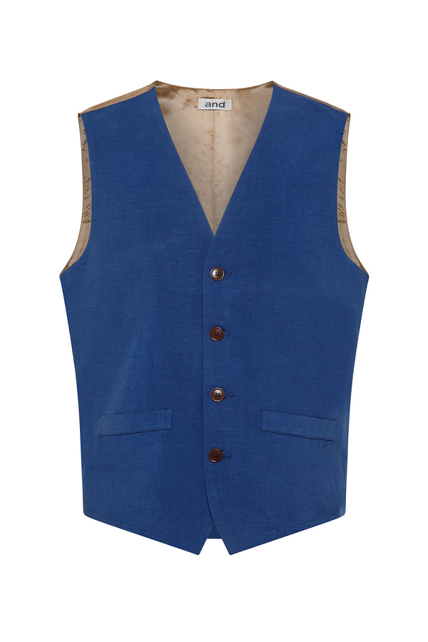 GILET CON SCHIENA IN CONTRASTO