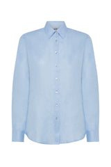CAMICIA IN PURO LINO COLLO A PUNTA