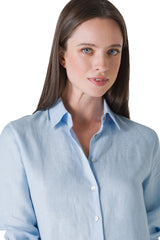 CAMICIA IN PURO LINO COLLO A PUNTA