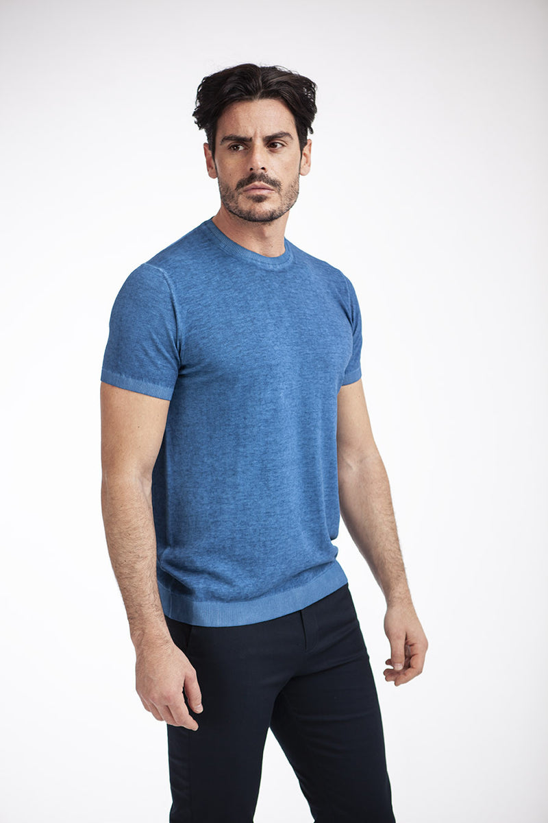 SHORT SLEEVE SWEATER